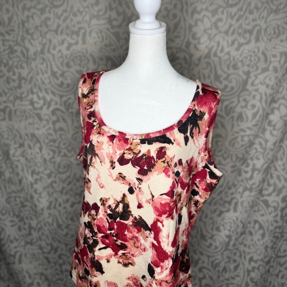 St. John Blk Label Exclusively For Neiman Marcus Sz L Floral Print gold shimmer - Picture 4 of 10